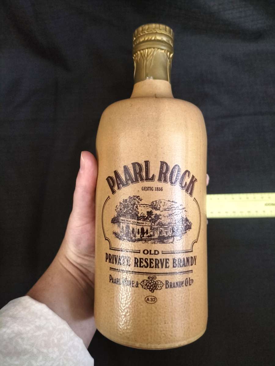 Vintage Paarl Rock 1856 Private Reserve Brandy Stoneware - Sealed - Good Condition