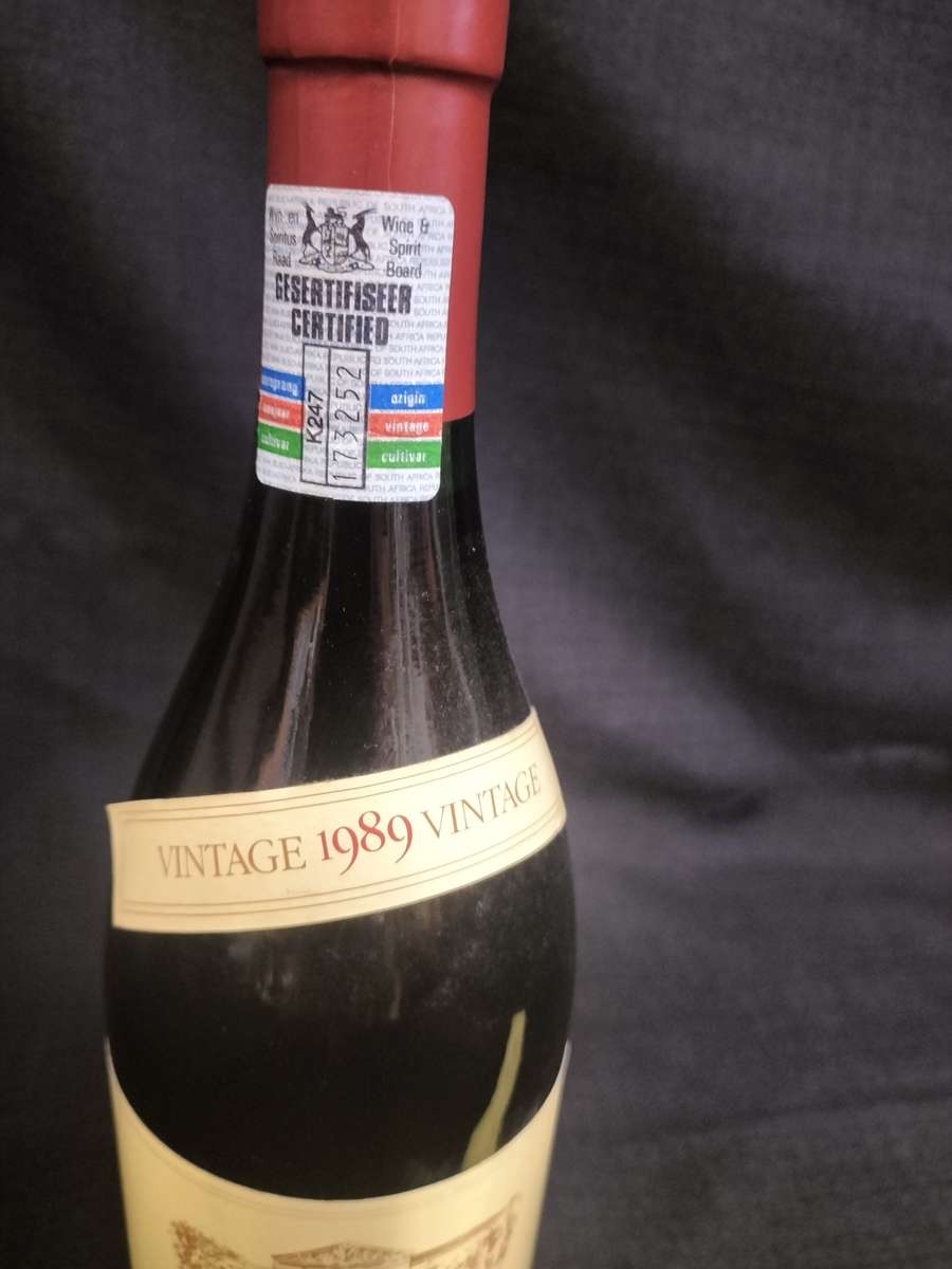 Vintage 1989 Vintage KWV Shiraz  - 750ml - Sealed - Bottled by KWV