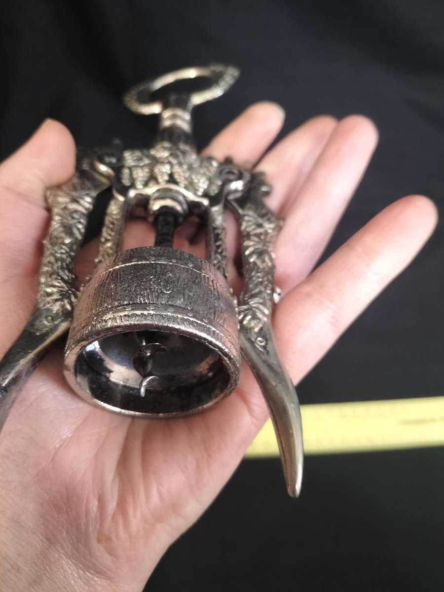 Vintage Botticelli Grape Wine Winged Corkscrew Bottle Opener - Made in Italy