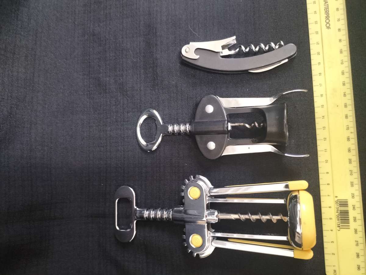 Collection of Three Multifunctional Wine Openers  - Corkscrews / Bottle Opener