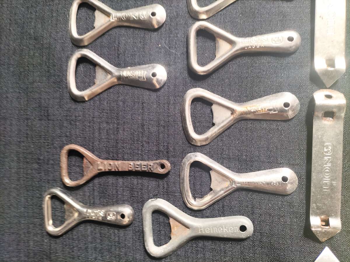 Collection of Seventeen Vintage Bottle Openers - View Description
