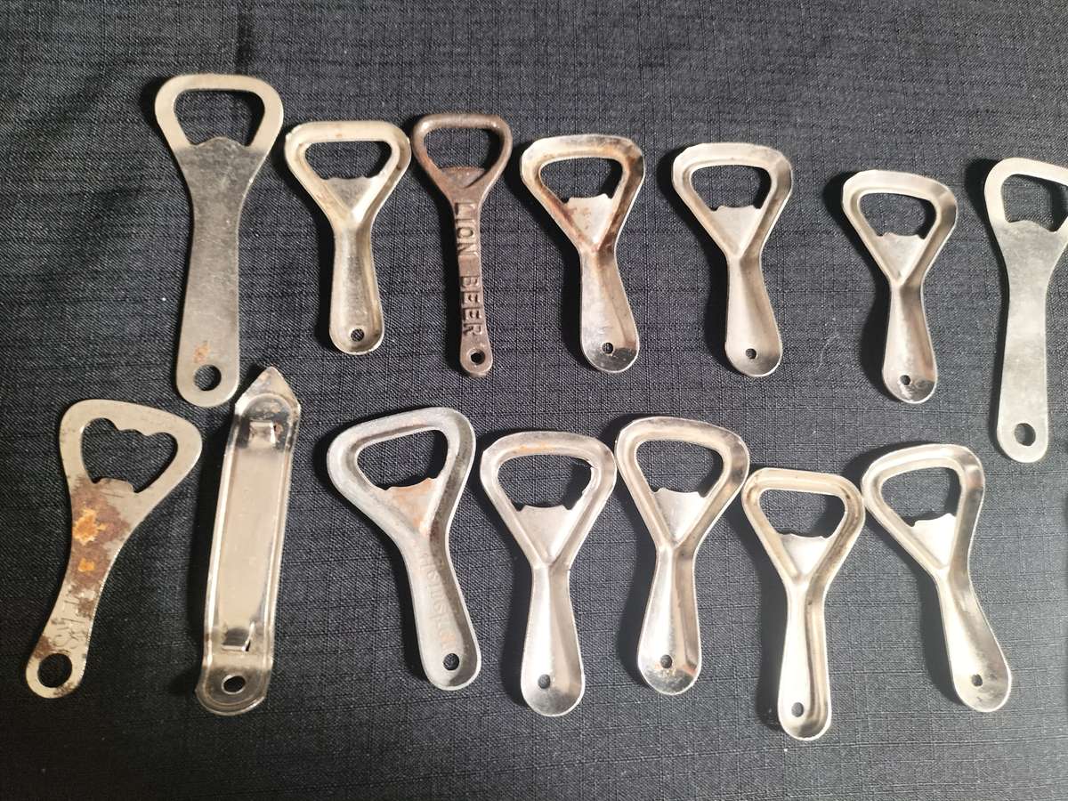 Collection of Seventeen Vintage Bottle Openers - View Description