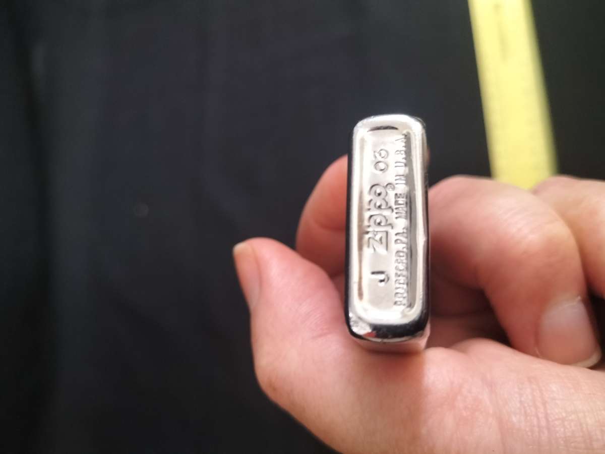 Vintage J Zippo Lighter 03 Bradford. PA- Made in USA -See Description