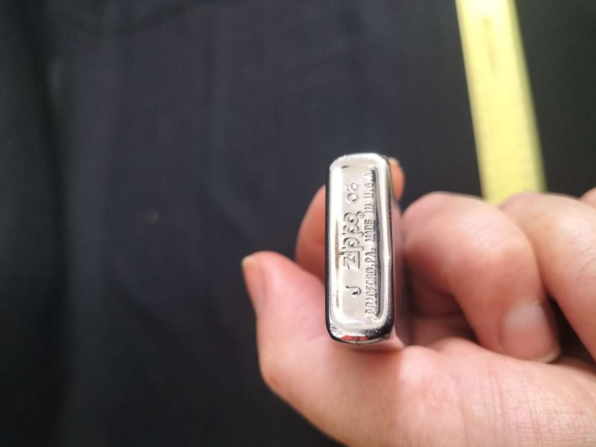 Vintage J Zippo Lighter 03 Bradford. PA- Made in USA -See Description