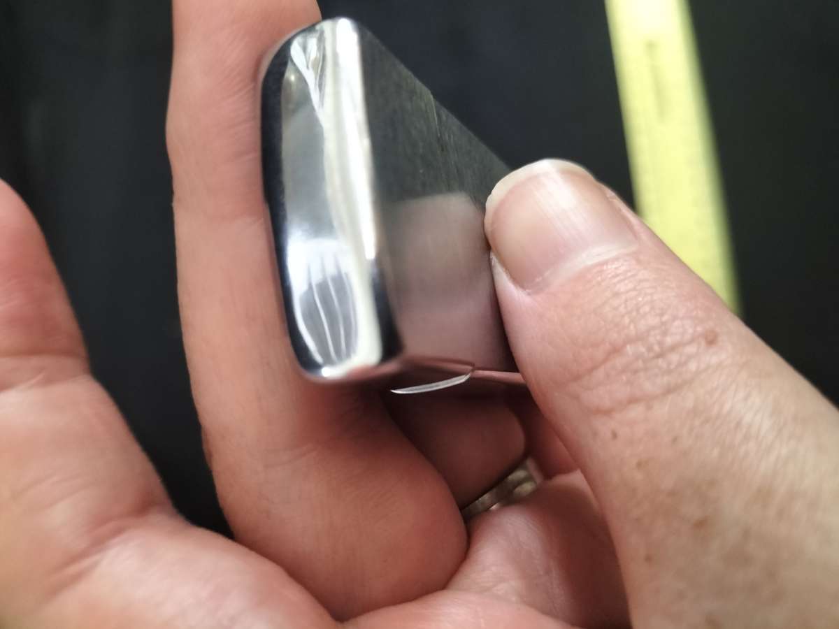 Vintage J Zippo Lighter 03 Bradford. PA- Made in USA -See Description