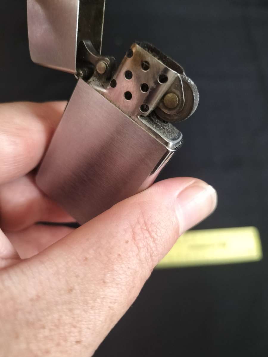 Vintage J Zippo Lighter 03 Bradford. PA- Made in USA -See Description