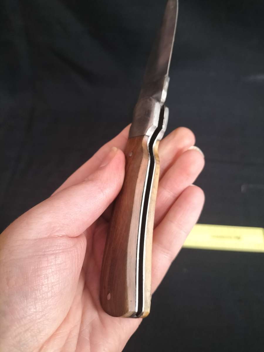 Vintage Pocket Folding Knife With Wooden Handle