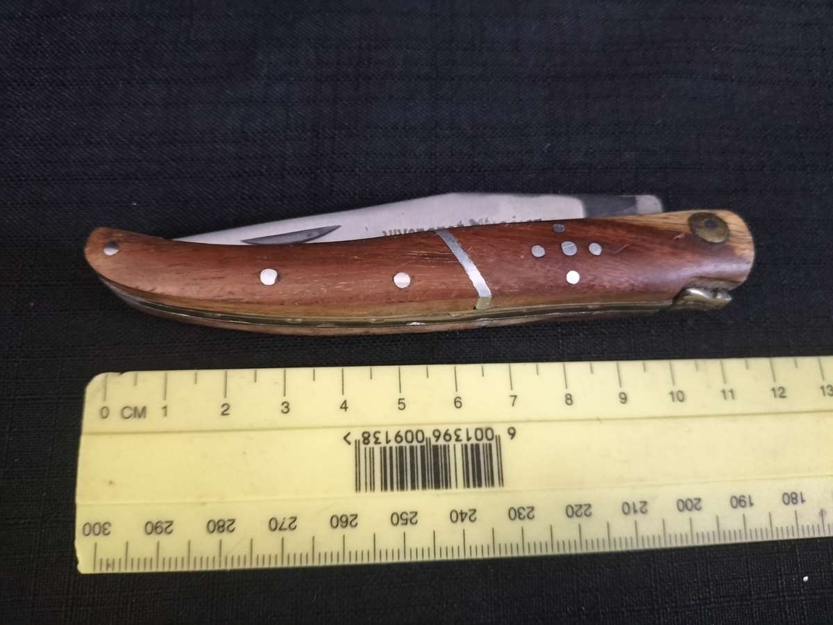 Stunning `Lauvergnat Miladiou` Folding Knife With Wood Handle