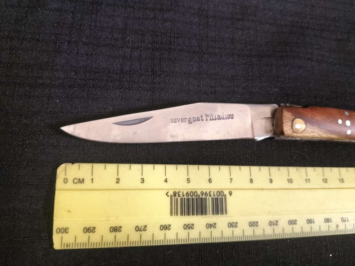 Stunning `Lauvergnat Miladiou` Folding Knife With Wood Handle