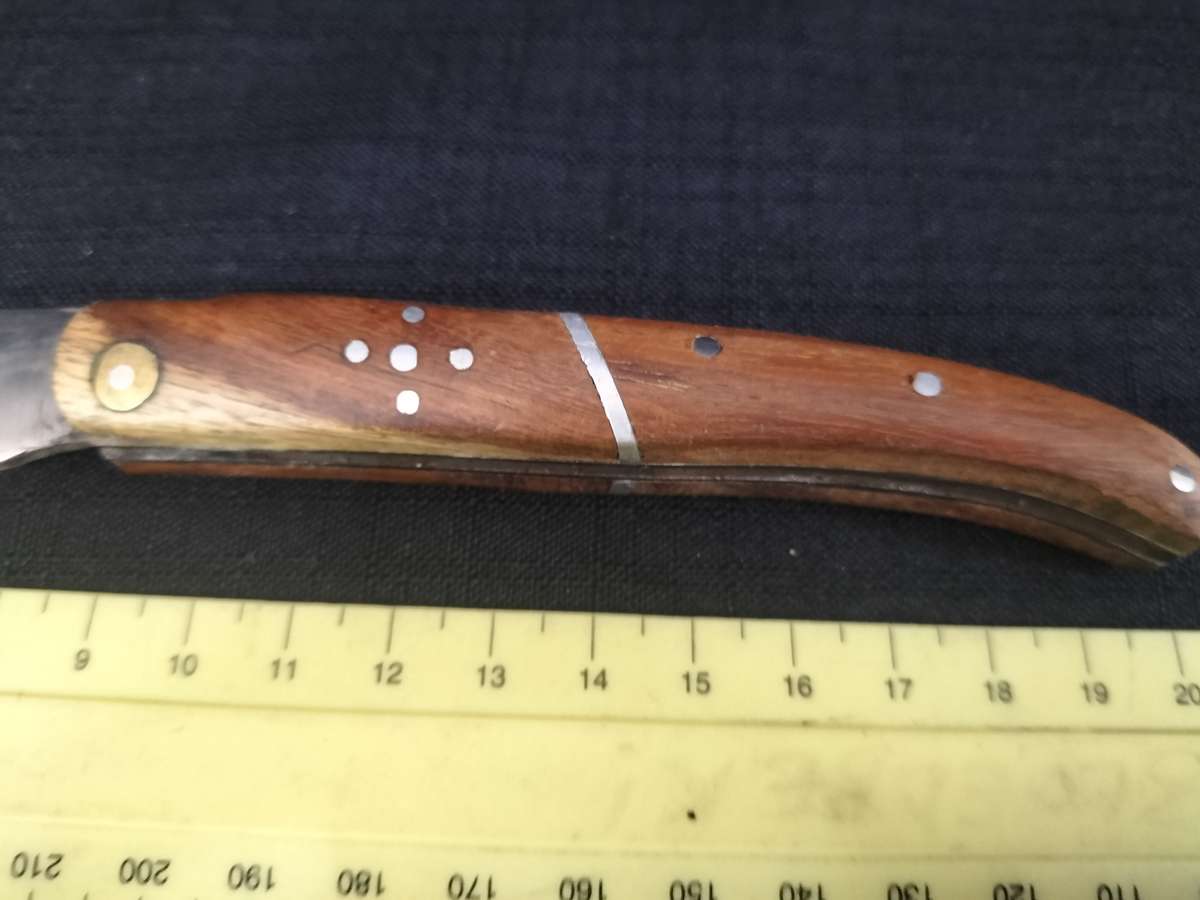 Stunning `Lauvergnat Miladiou` Folding Knife With Wood Handle