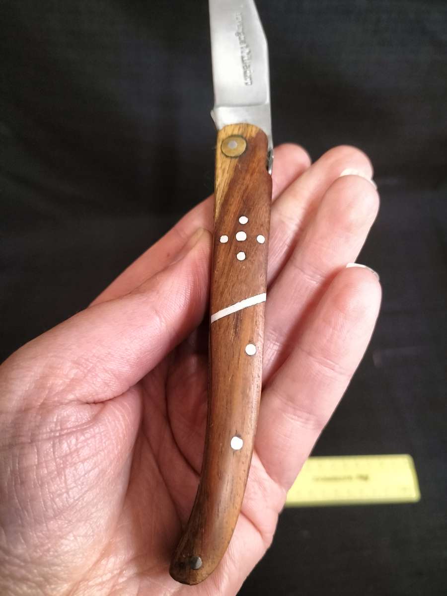 Stunning `Lauvergnat Miladiou` Folding Knife With Wood Handle