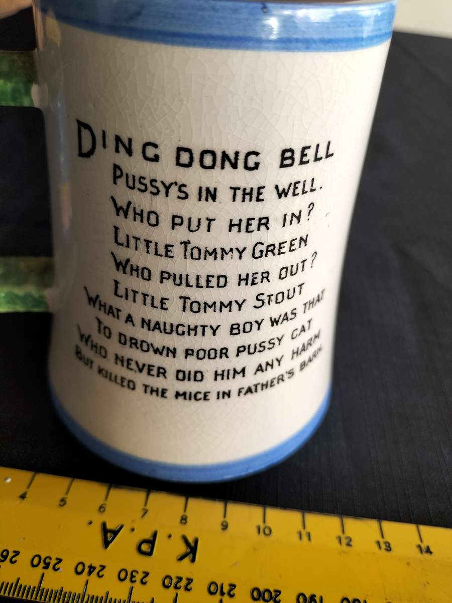 Vintage Child Mug - Royal Bradwell Arthur Wood - Made in England - Ding Dong Bell