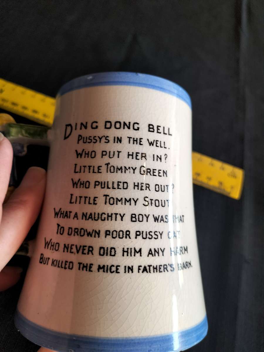 Vintage Child Mug - Royal Bradwell Arthur Wood - Made in England - Ding Dong Bell