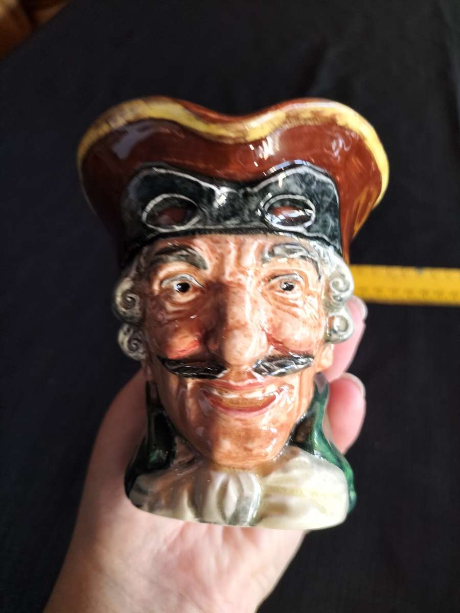 Vintage Royal Doulton Character Jug 1936- Souvenir From Bentalls H-8cm- Dick Turpin -Made in England