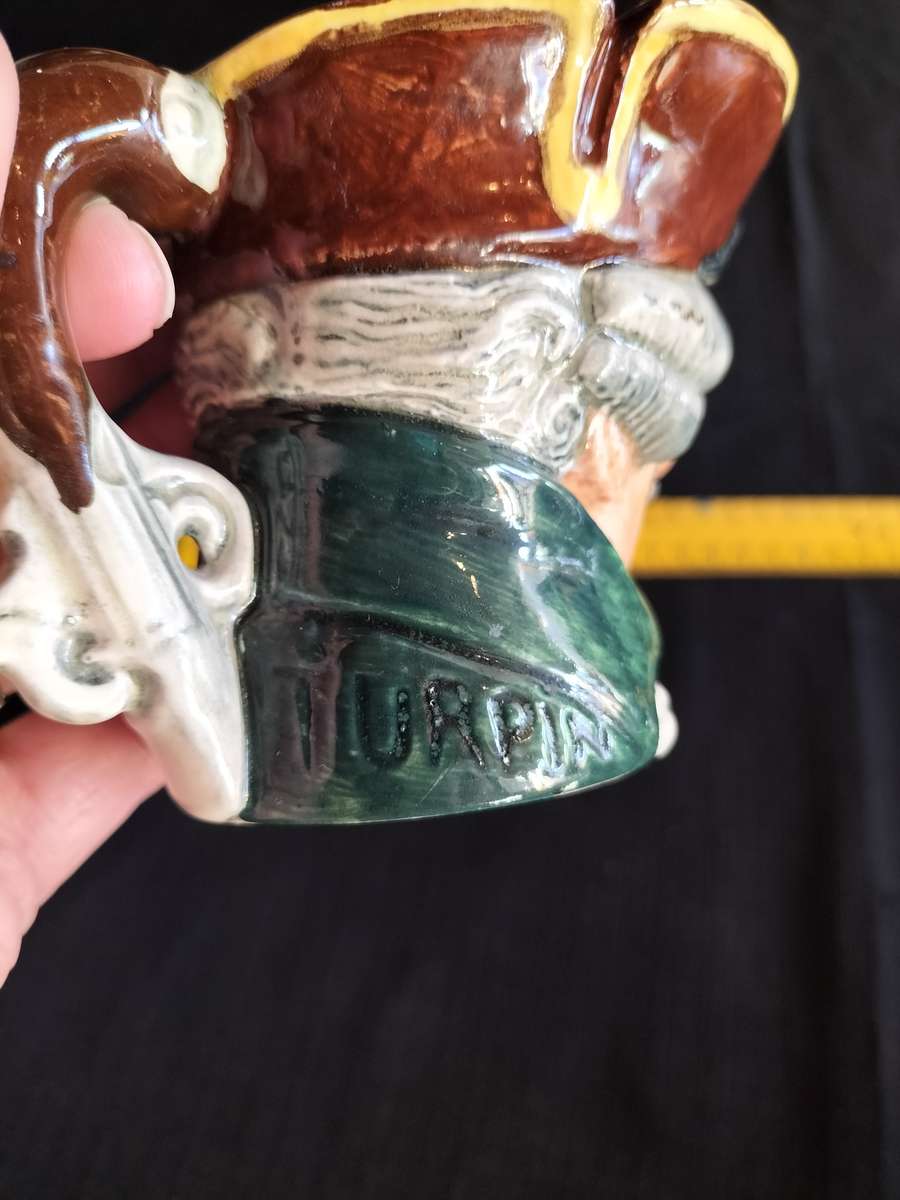 Vintage Royal Doulton Character Jug 1936- Souvenir From Bentalls H-8cm- Dick Turpin -Made in England