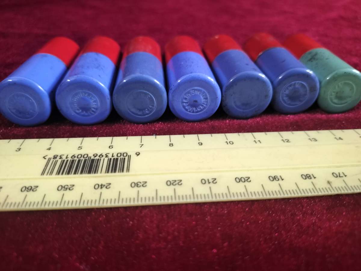 Collection of 7 Vintage Tube Lighters Made in Switzerland