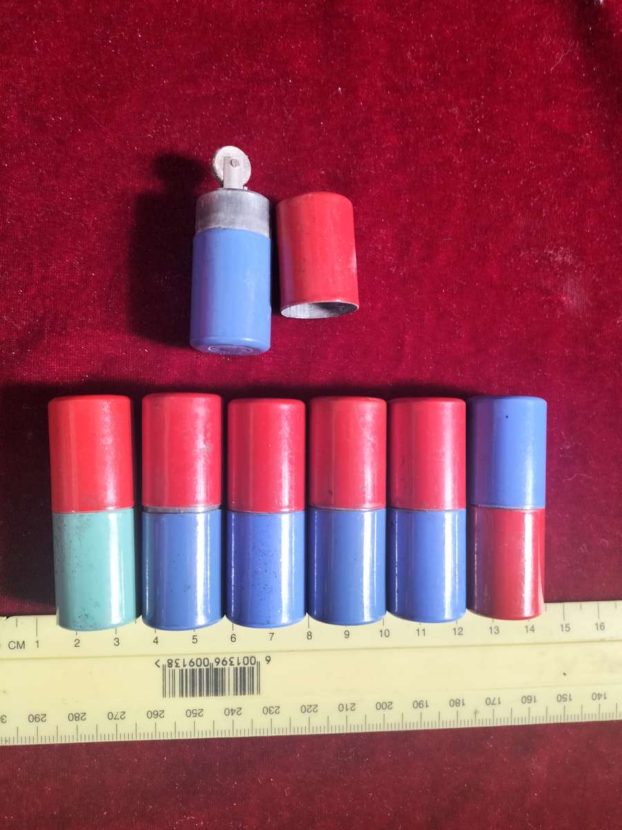 Collection of 7 Vintage Tube Lighters Made in Switzerland