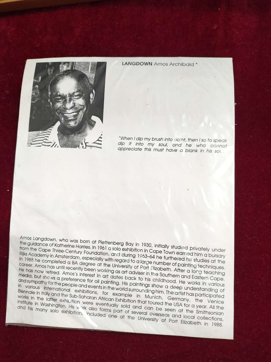 Amos Archibald Langdown Large Oil on Paper - Women Harvesting Flowers