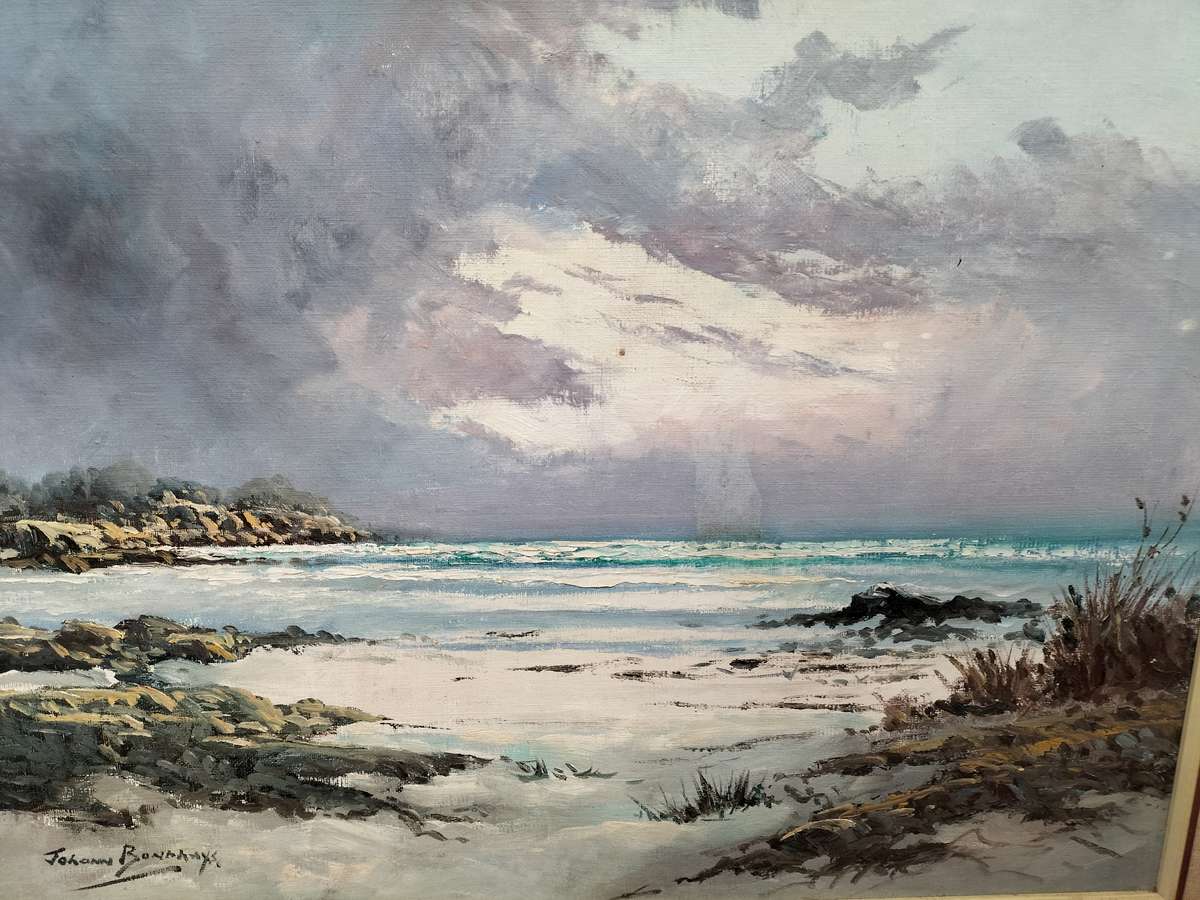 Original oil on board by SA artist Johann Bonthuys