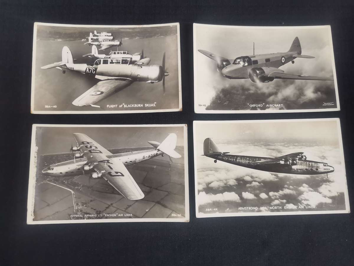Collection of 19 Valentine"s Post Cards of Military Airoplanes (See Images)