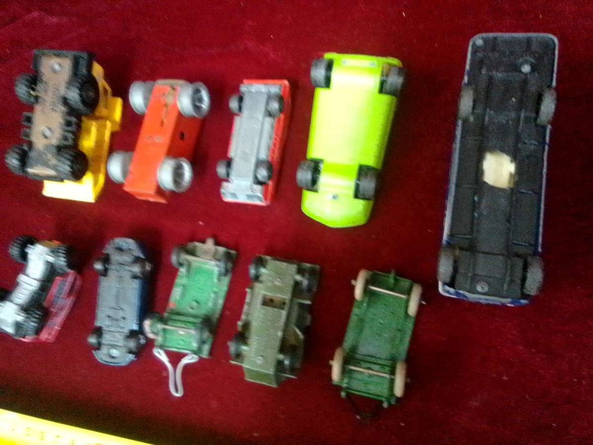 Collection of 10 Vintage Diecast Toy Cars- Please View Description