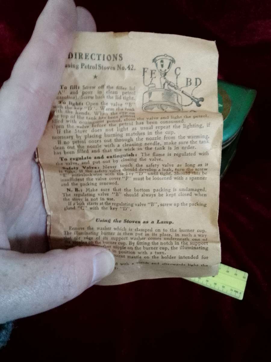 Vintage Original Radius NO42 Camp Stove - A.B Radius -Made in Sweden