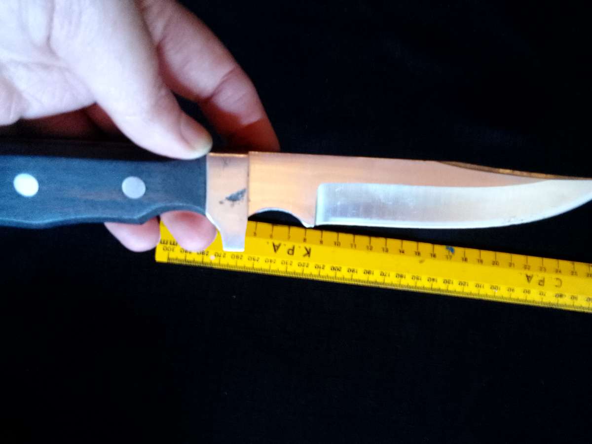 Stunning Hi- Stainless Steel Hunting Knife Fixed Blade With Wooden and Steel Handle