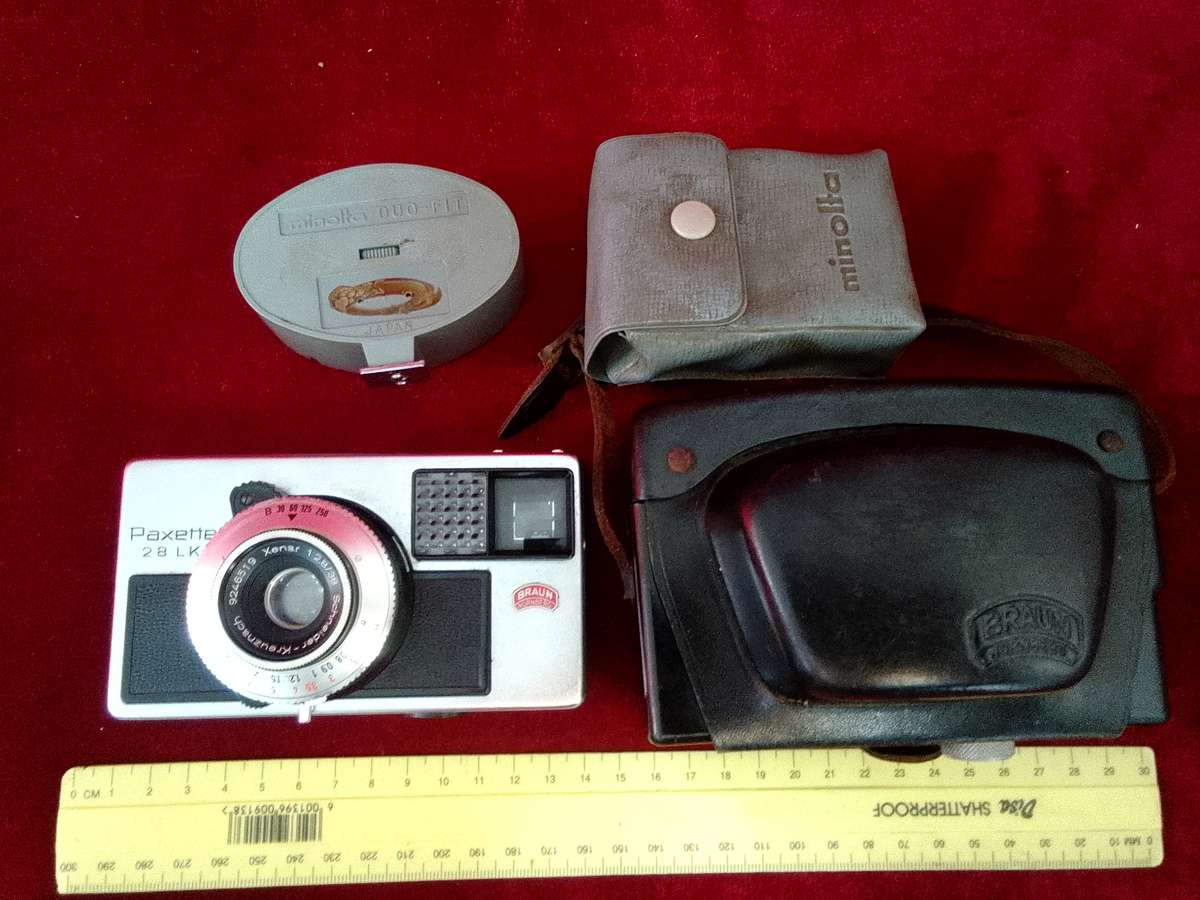 Stunning Vintage Bruan Nurnberg Paxette 28 LK In Original Leather Case  -Made in Germany