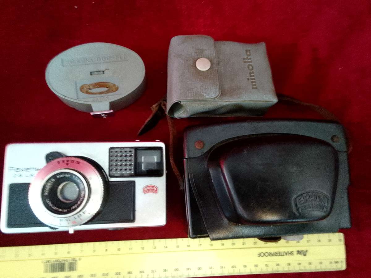 Stunning Vintage Bruan Nurnberg Paxette 28 LK In Original Leather Case  -Made in Germany