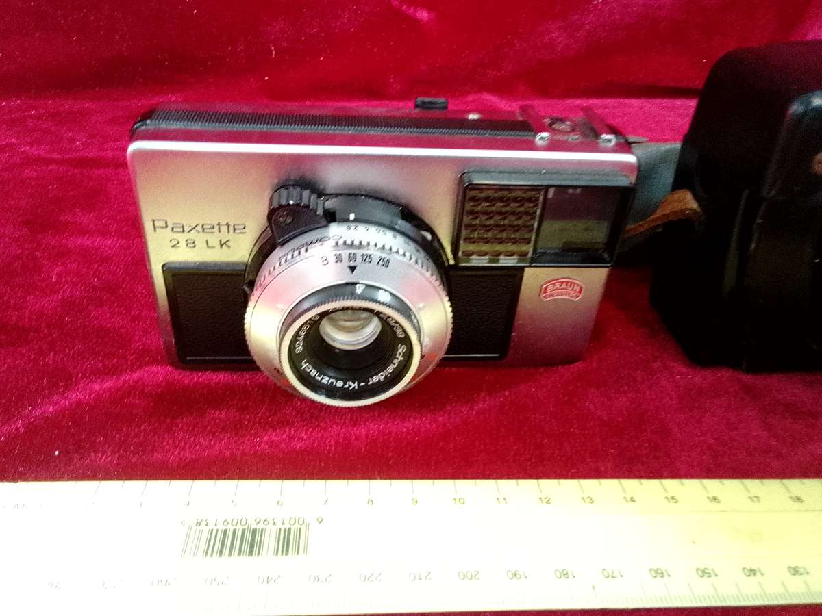 Stunning Vintage Bruan Nurnberg Paxette 28 LK In Original Leather Case  -Made in Germany