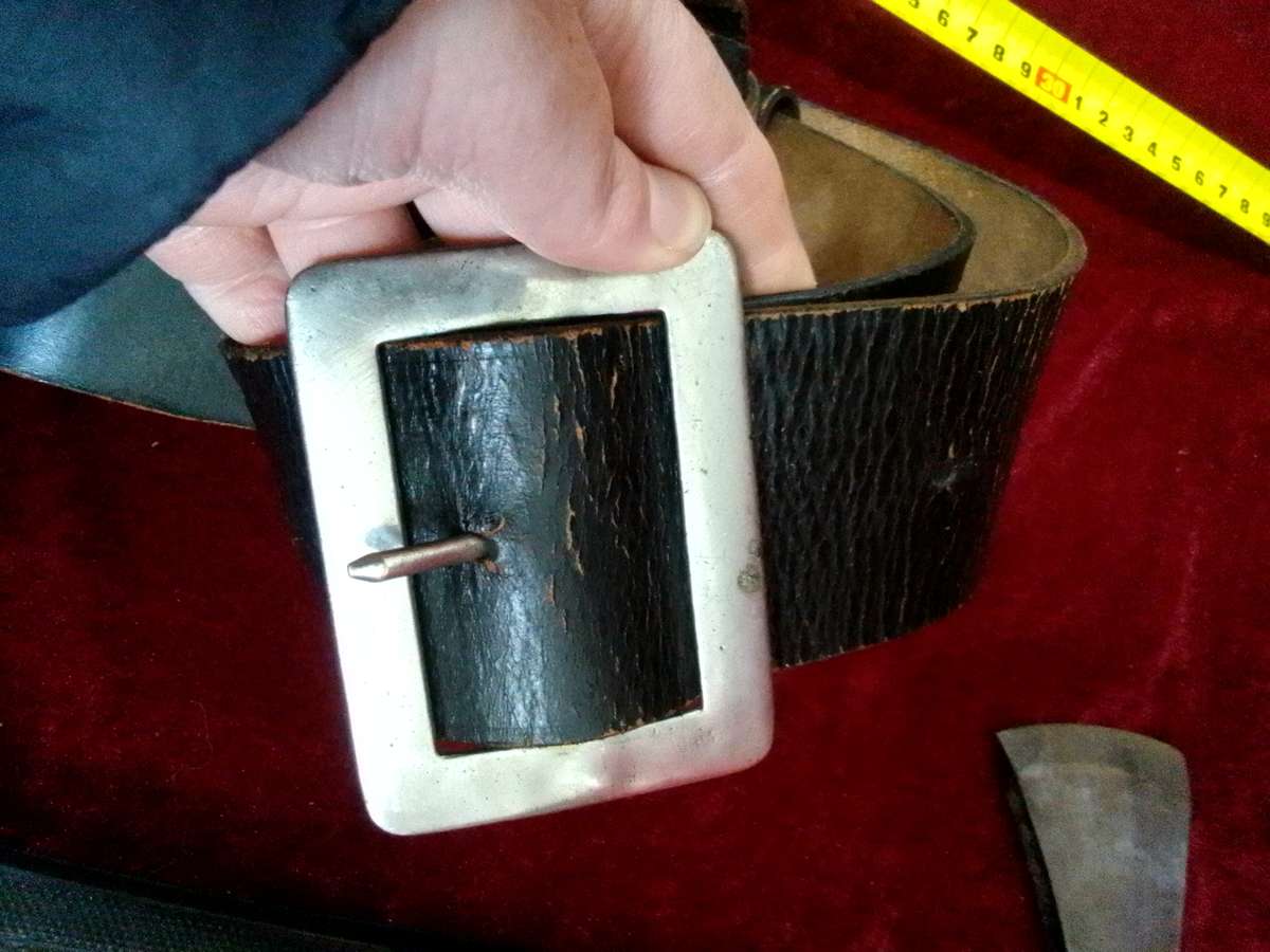 Vintage British W.Gilphin Fireman Axe with Leather Belt and Holder