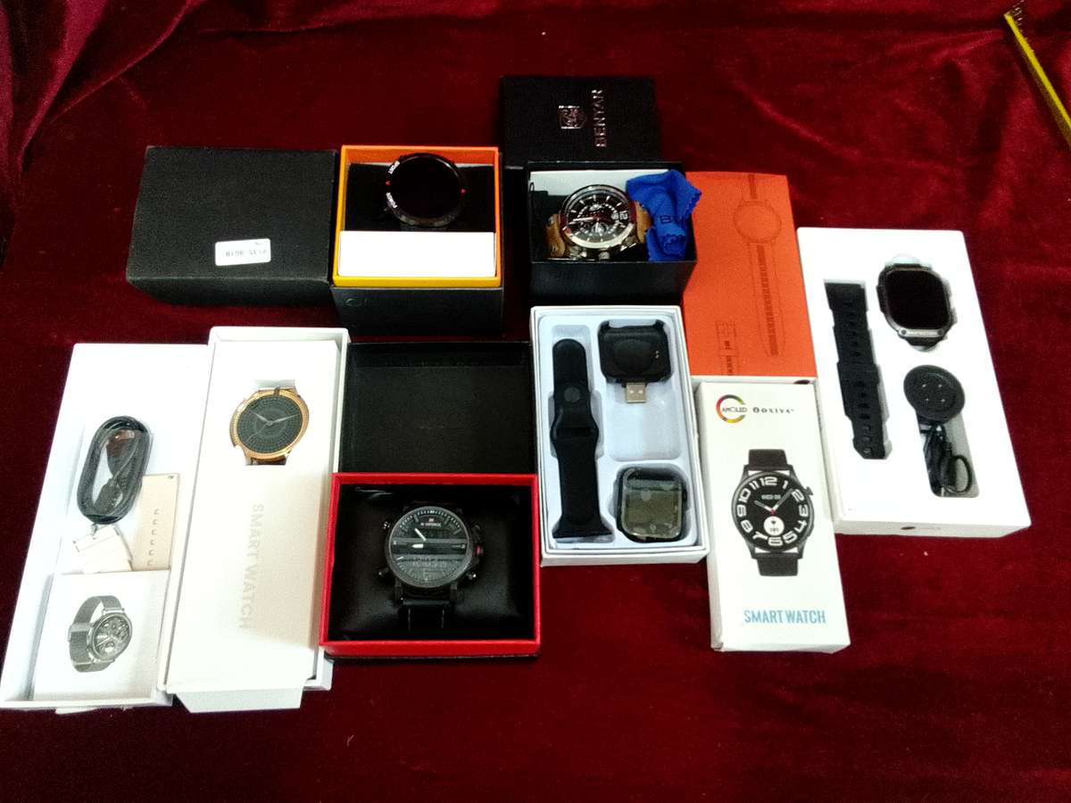 Lot Of Eight Smart And Other Watches - Not Tested - See Description