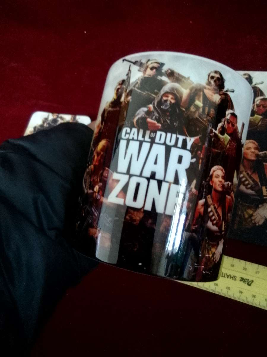 Call Of Duty - Warzone Background - Coffee Mug, Coaster, And Mouse Pad - Good Condition