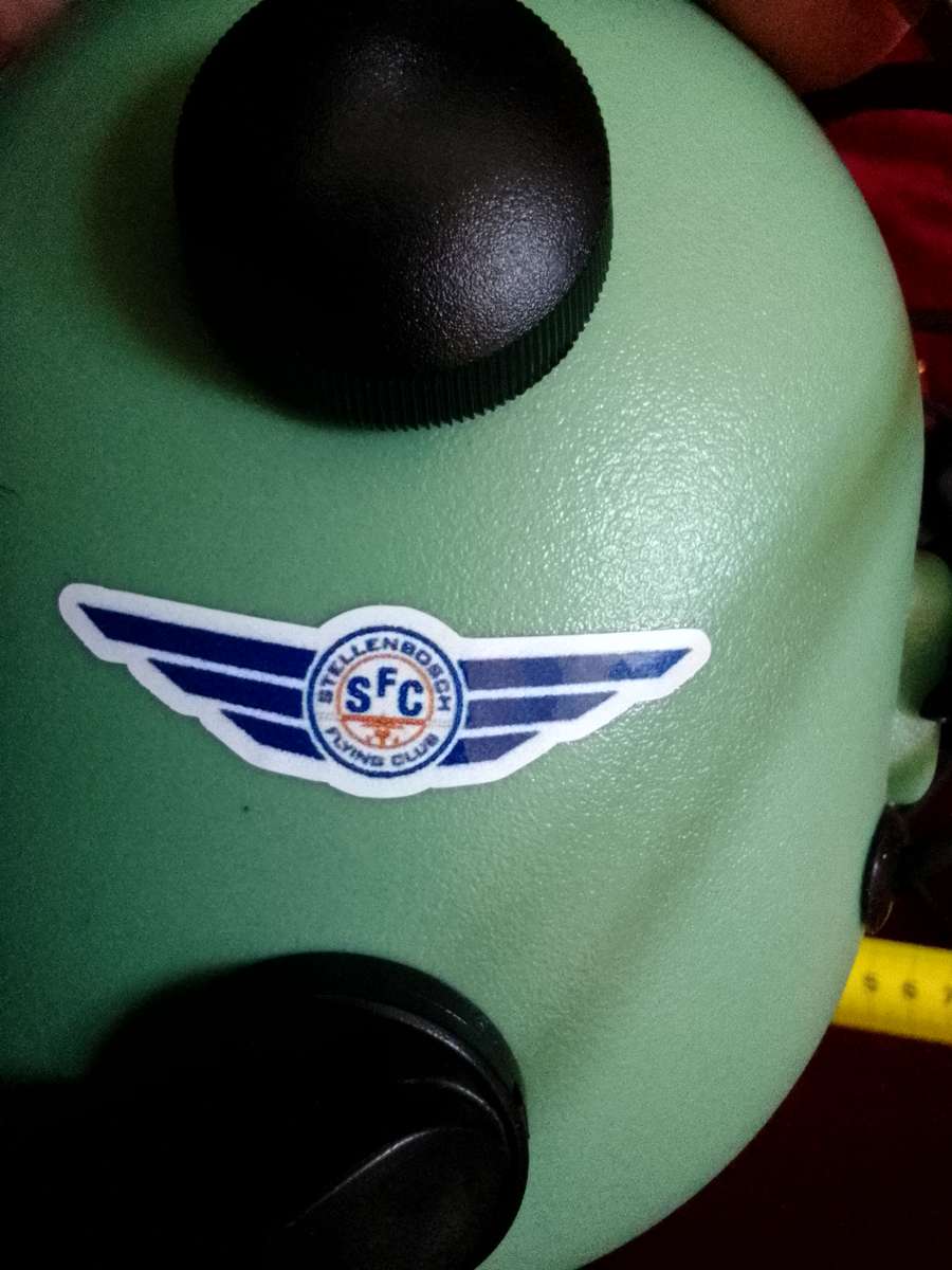 Beautiful Vintage Mint Green Pilot Headset- Stellenbosch Flying Club - Good Condition