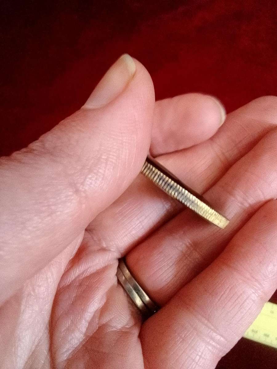 Stunning Enamelled Coin Pendant 1967 South Africa Silver One Rand - 17.3g -Good Condition