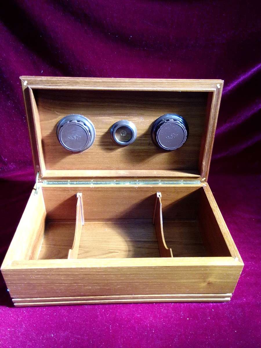 Vintage Savinelli Italian Cigar Humidor - Missing Hygrometer