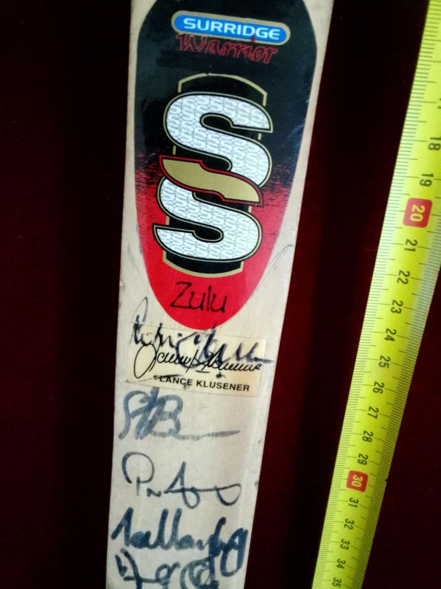 Mini Cricket Staurt Surridge Zulu Warrior Bat - Signed By Protea Cricket Team Players - View Desp.