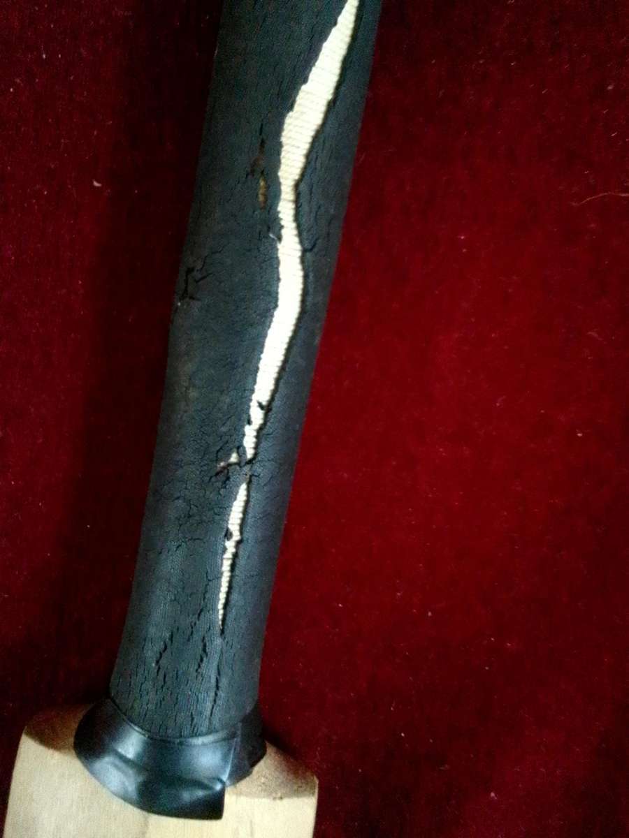 Mini Cricket Staurt Surridge Zulu Warrior Bat - Signed By Protea Cricket Team Players - View Desp.