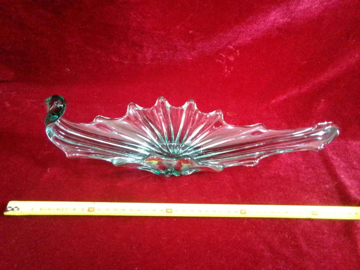 Beautiful Vintage Murano Contemporary Glass Decorative Centerpiece Bowl   - Good Condition