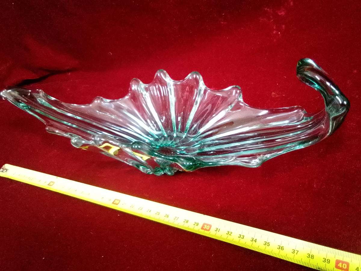Beautiful Vintage Murano Contemporary Glass Decorative Centerpiece Bowl   - Good Condition