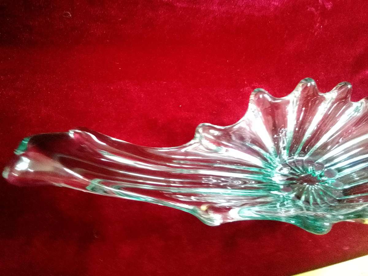 Beautiful Vintage Murano Contemporary Glass Decorative Centerpiece Bowl   - Good Condition