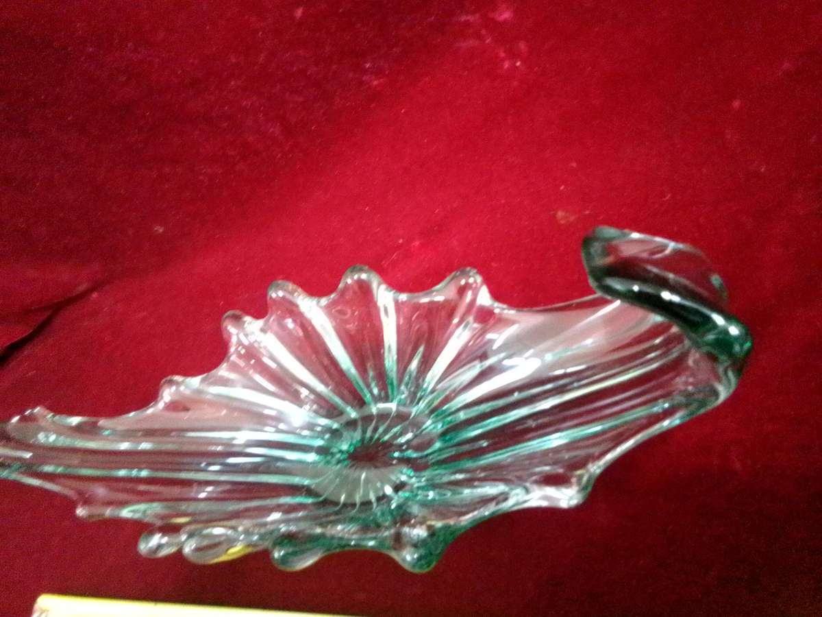 Beautiful Vintage Murano Contemporary Glass Decorative Centerpiece Bowl   - Good Condition