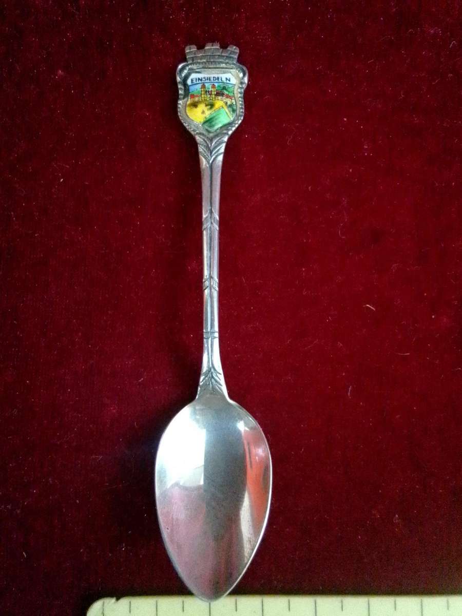 Stunning Vintage Marked 800 Silver Souvenir Spoon ,Einsiedeln, Switzerland - European Silver 8.4g