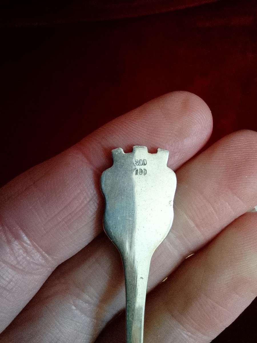 Stunning Vintage Marked 800 Silver Souvenir Spoon ,Einsiedeln, Switzerland - European Silver 8.4g