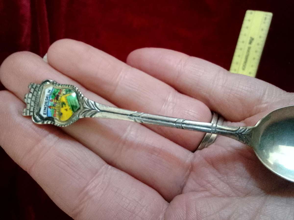 Stunning Vintage Marked 800 Silver Souvenir Spoon ,Einsiedeln, Switzerland - European Silver 8.4g