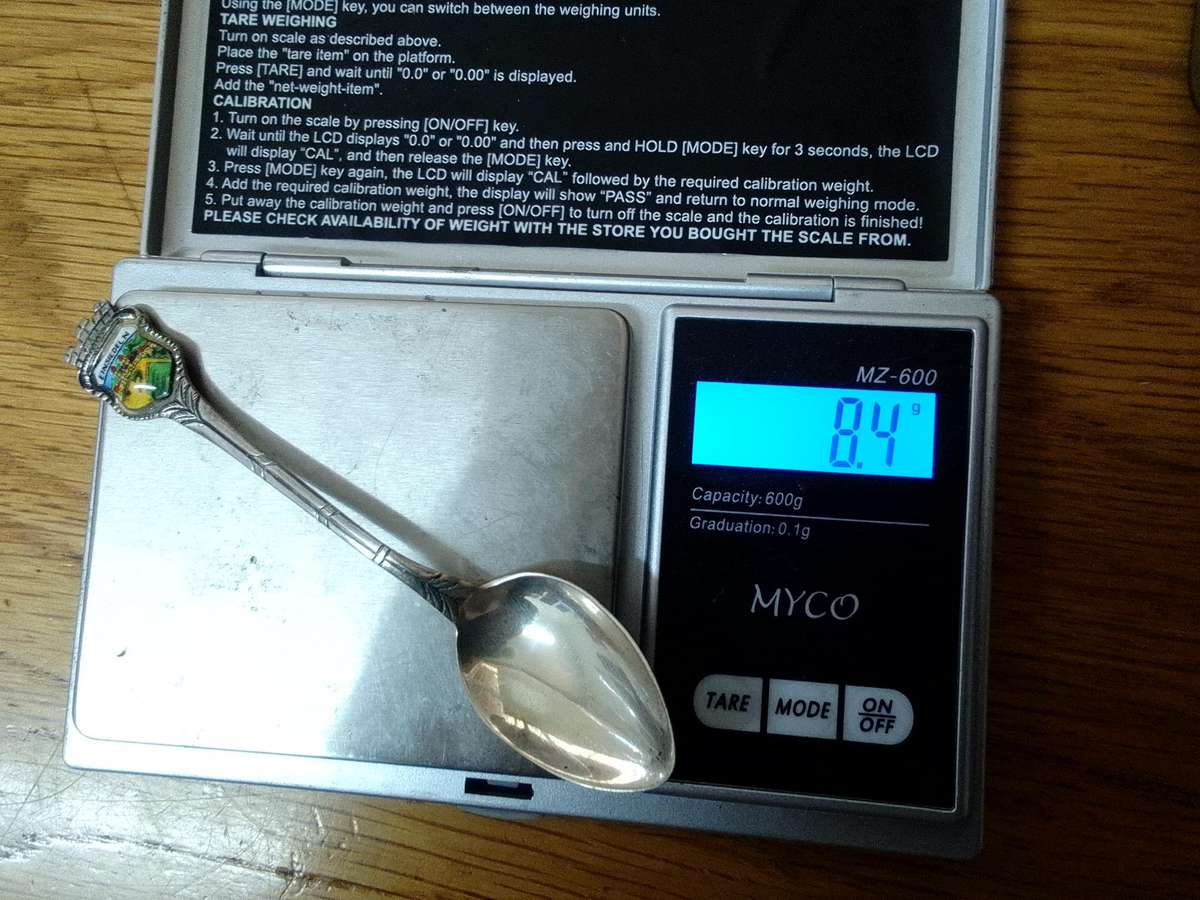 Stunning Vintage Marked 800 Silver Souvenir Spoon ,Einsiedeln, Switzerland - European Silver 8.4g