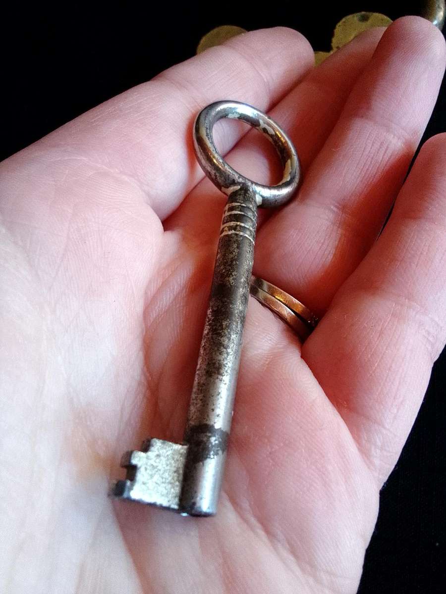 Beautiful Vintage Heavy Solid Brass HoldFast Secure - Level Two Padlock With Key - Made In England