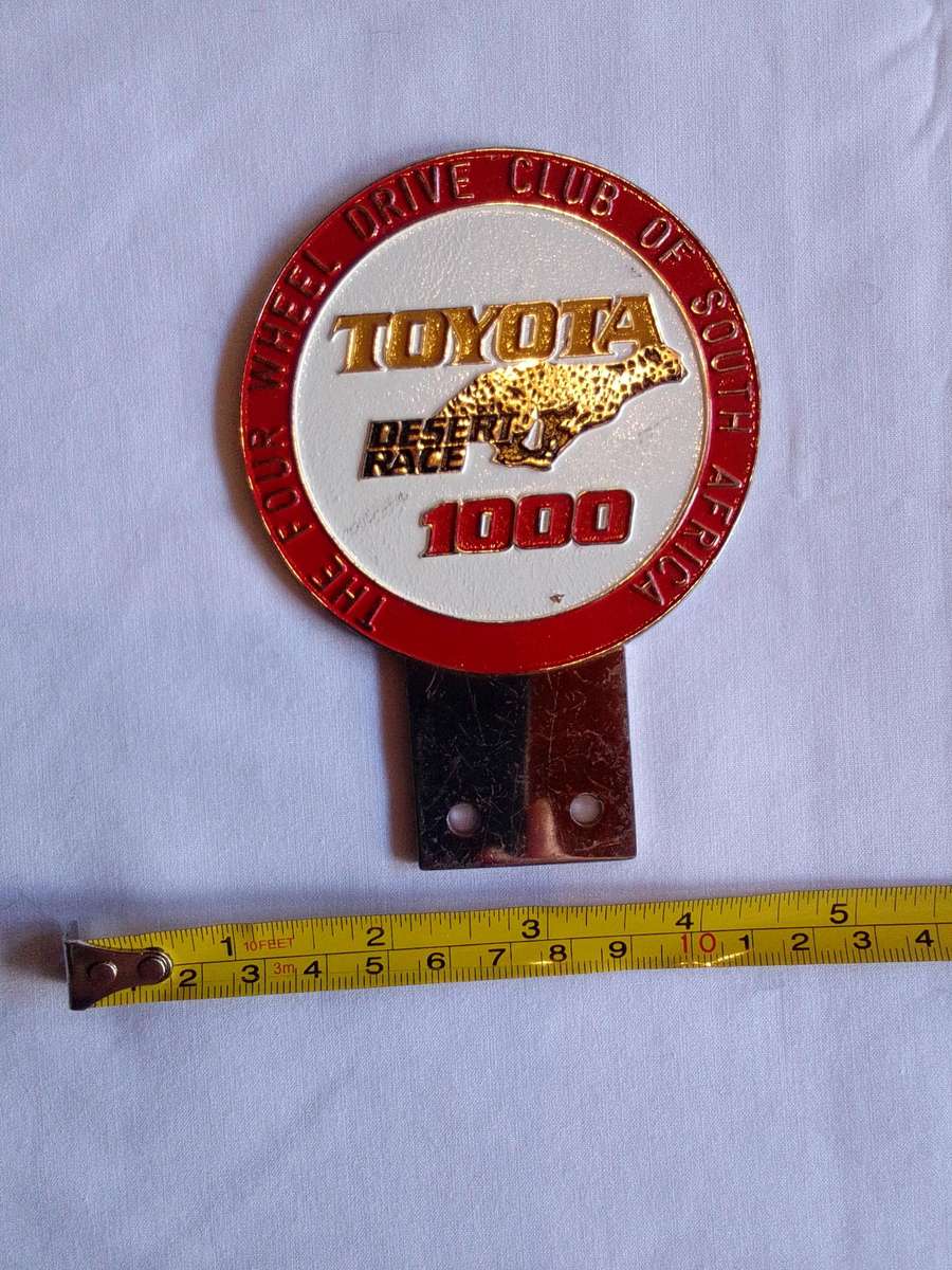 Vintage Toyota Desert Race 1000 Badge- The Four Wheel Drive Club South Africa