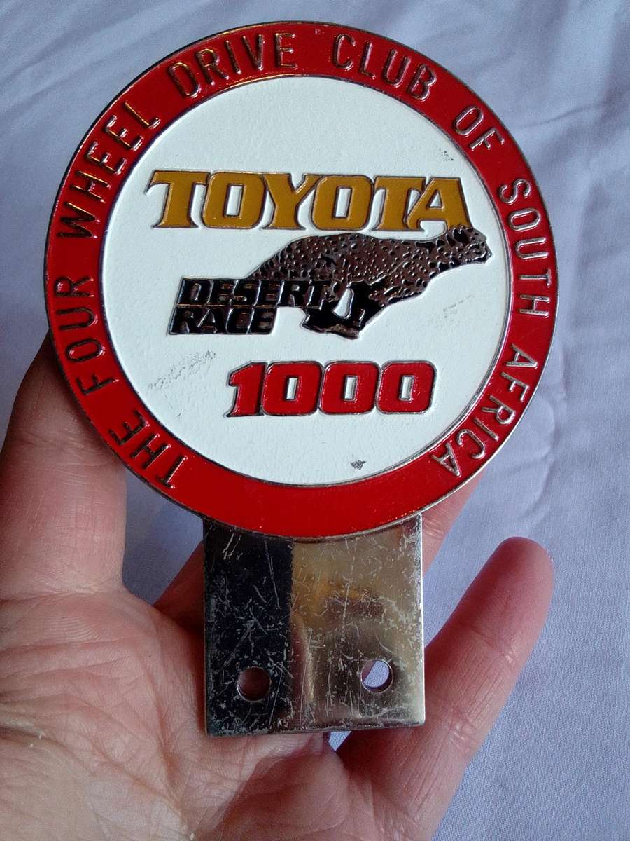 Vintage Toyota Desert Race 1000 Badge- The Four Wheel Drive Club South Africa