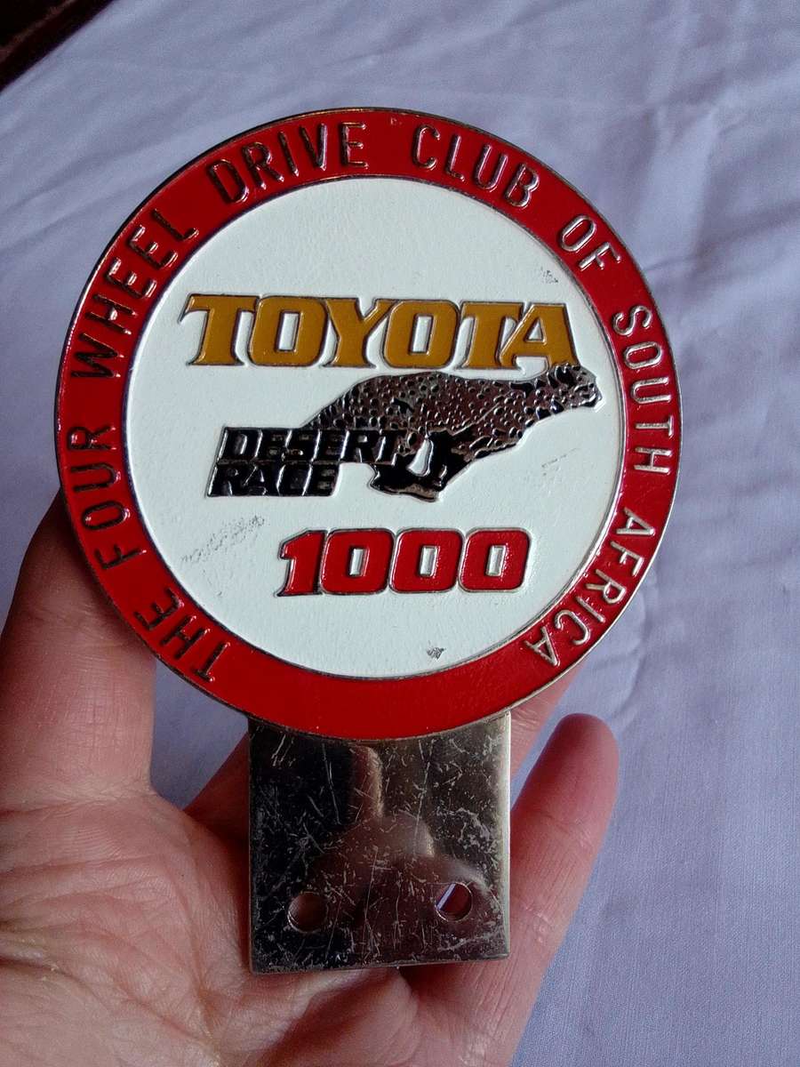 Vintage Toyota Desert Race 1000 Badge- The Four Wheel Drive Club South Africa